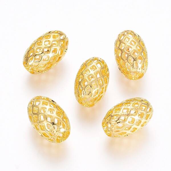 Rack Plating Brass Filigree Beads