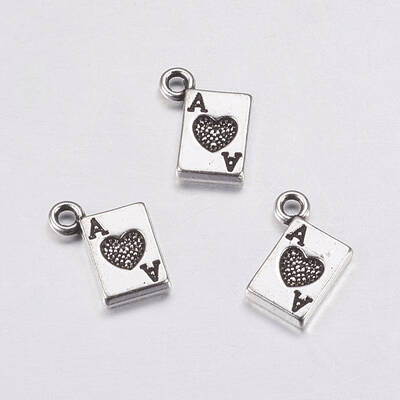 Poker A Tibetan Silver Charms