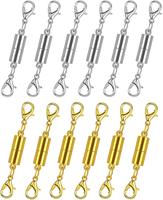 12 Pack Magnetic Necklace Clasps and Closures Necklace Jewelry Extender with Strong Magnet Magnetic Necklace Clasp for Jewelr...