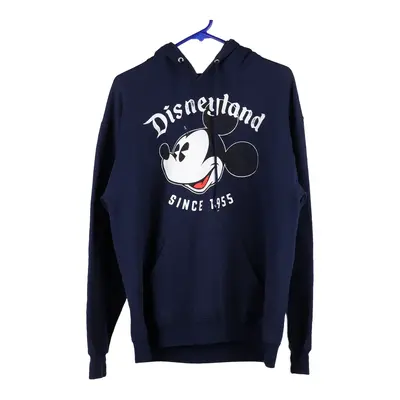 Disney Cartoon Hoodie - Large Navy Cotton Blend