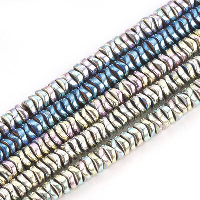 Electroplate Non-magnetic Synthetic Hematite Beads Strands