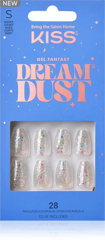 KISS Dream Dust Gel Fantasy False Nails Mood Dust 28pcs