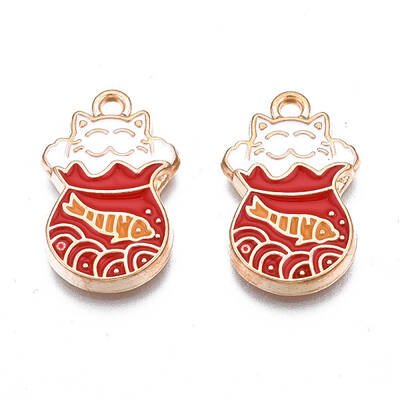 Alloy Enamel Pendants