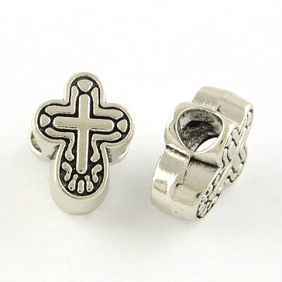 Tibetan Style Alloy European Beads