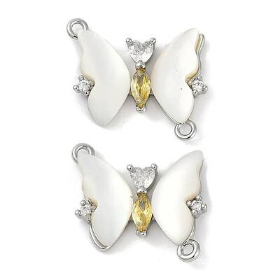 Brass Micro Pave Cubic Zirconia Pendants