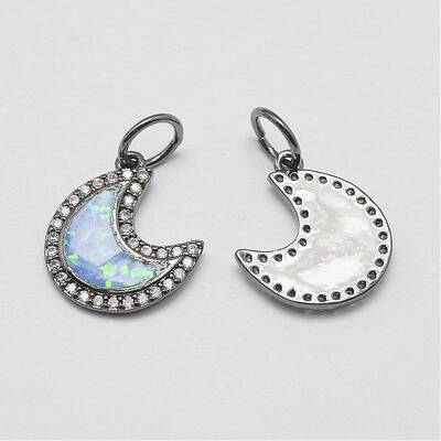 Brass Cubic Zirconia Charms