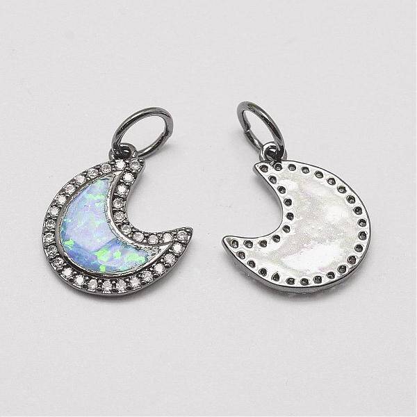 Brass Cubic Zirconia Charms
