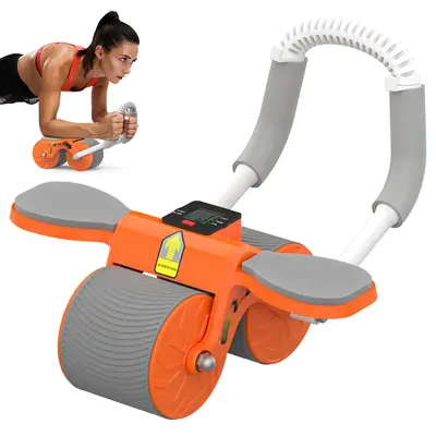 2025 Relife sports New Ab Roller Wheel with Knee Mat &Timer, Automatic Rebound Abdominal Wheel, Ab Abdominal Exercise Roller ...