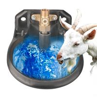 Goat Waterer, Sheep Water Bowls Livestock Water Bowl with Copper Valve, Automatic Horse Waterer Farm Automatic Waterer for Li...