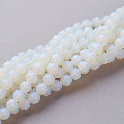 16 inch long Opalite Loose Beads