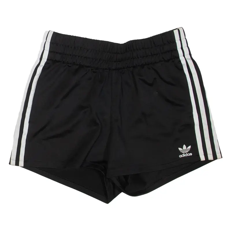 ADIDAS Womens Sports Shorts Black UK 6 W26