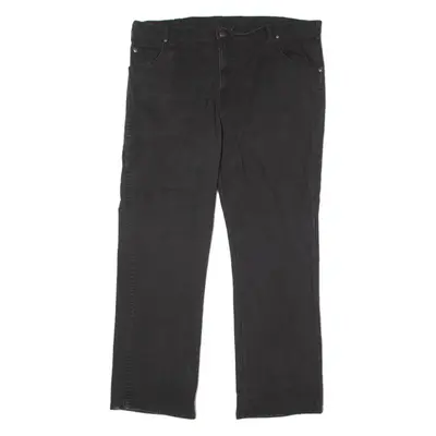 DICKIES Mens Canvas Trousers Black Regular Straight W42 L32