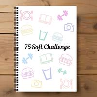 A4 Soft Savings Challenge Planner Notebook, 1 Count 75 Target Challenge Planner Notebook, Productivity Planner, Weekly Planne...