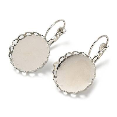 Brass DIY Leverback Earring Settings