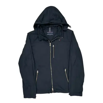 None Tommy Hilfiger Slim Fit Windbreaker - Medium Black Polyester