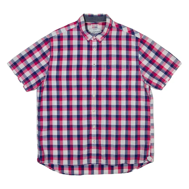 JOULES Mens Shirt Pink Check XL