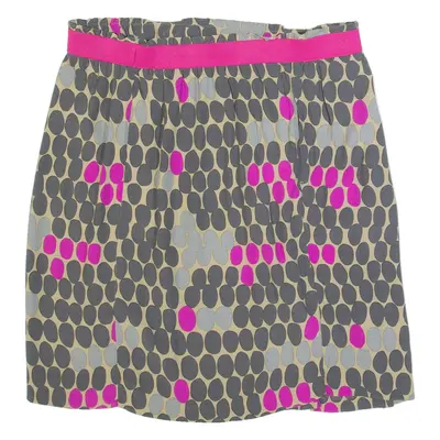 BODEN Womens Straight Skirt Grey Knee Length Viscose Spotted UK 10