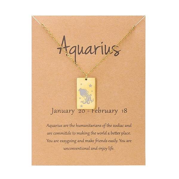 Twelve Constellations Pendants Necklaces