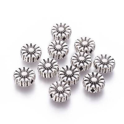 Tibetan Style Alloy Flower Beads