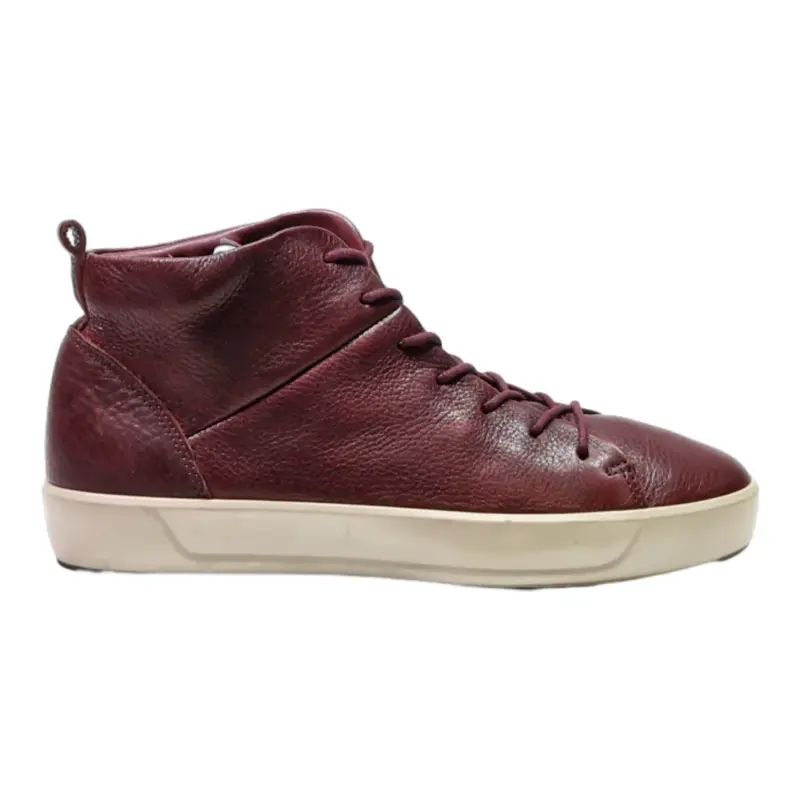 ECCO Ankle Boots Maroon Leather Womens UK 4