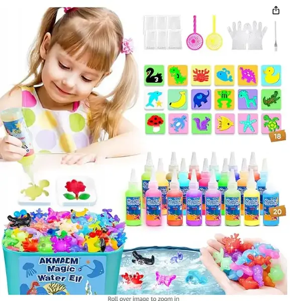 Magic water elf toy kit , Handmade  Fairy Water Animal Set - Magic Water Elf Creation Kit for Kids, Educational Toy for Imagi...