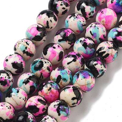 Synthetic Turquoise Dyed Beads Strands