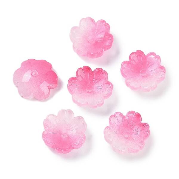 Transparent Spray Paint Glass Beads