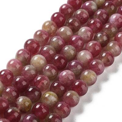 Natural Watermelon Tourmaline Bead Strands
