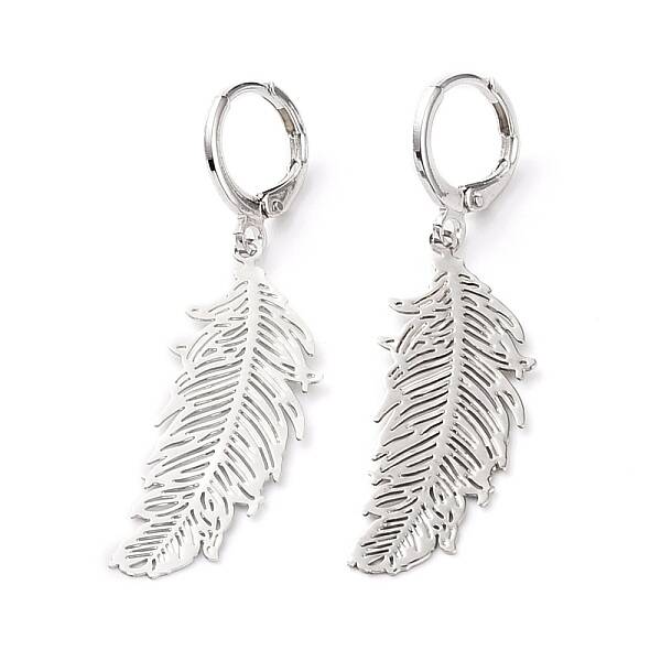 304 Stainless Steel Leverback Earrings