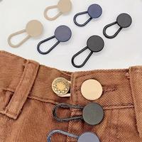 Universal Fit Waistband Extender, No-sew Detachable Denim Button Extender, Adjustable Elastic Waistband Button for Jeans, Cas...