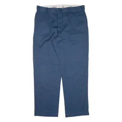 DICKIES 874 Workwear Mens Trousers Blue Regular Straight W38 L30