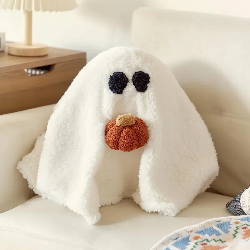 Cute Ghost with Pumpkin Pillow, 13\
