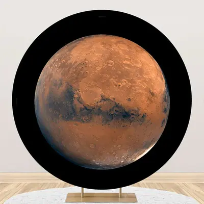Round Modern Planet Photography Birthday Backdrop - Aperturee