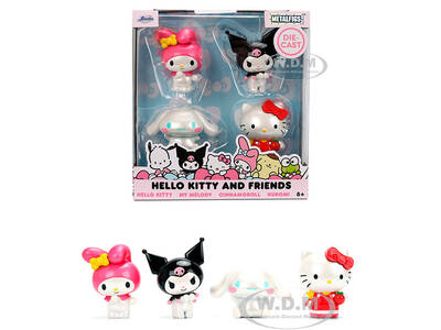 Set of 4 Diecast Figures Hello Kitty and Friends Franchise Metalfigs Series Diecast models by Jada