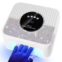 Uv Led Nail Lamp, Professional Nail Polish Builder Gel Curing Lamp with 4 Timers, Auto Sensor Nail Art Tool for Home & Salon ...