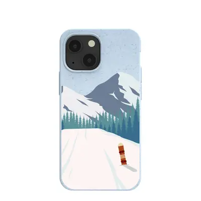 Powder Blue Shredding Peaks iPhone 13 Mini Case