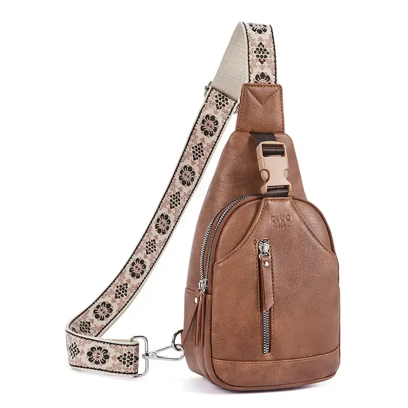 CLUCI falldealsforyou Crossbody Bags for Women and men Small Cross body Bags for Women 2025 Leather Sling Backpack Adjustable...