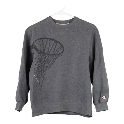 Age 12-13 Champion Sweatshirt - Large Grey Cotton