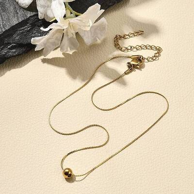 Stainless Steel Round Pendant Necklaces for Women