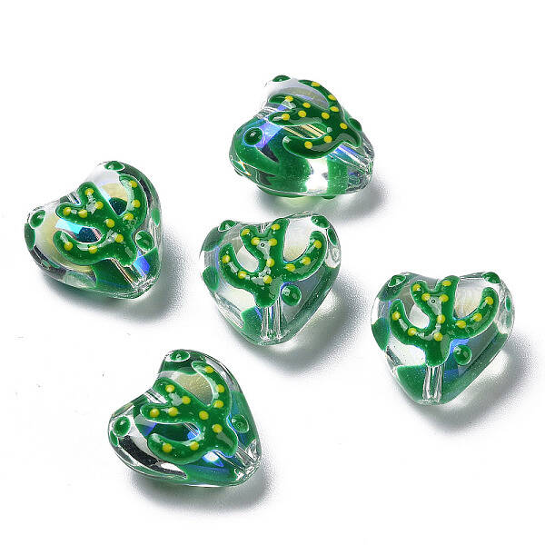 Handmade Lampwork Enamel Beads Strands