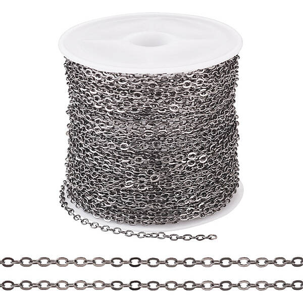 Brass Coated Iron Flat Cable Chains