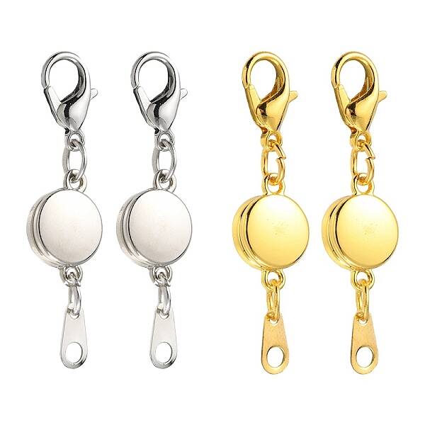 4 Sets 2 Colors Alloy Magnetic Clasps