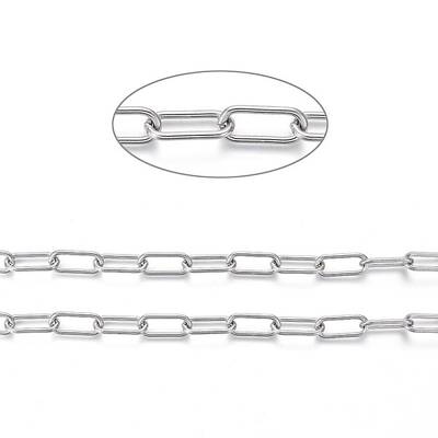 Tarnish Resistant 304 Stainless Steel Paperclip Chains