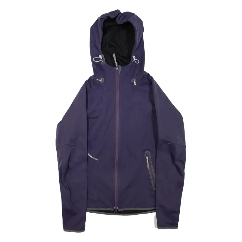 MAMMUT Womens Track Jacket Purple Hooded S