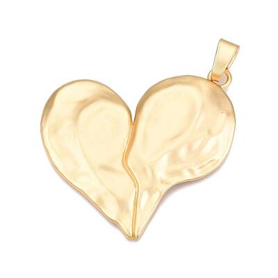 Heart Rack Plating Alloy Big Pendants
