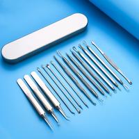 15 PCS Professional Blackhead Remover Tool Kit | 410 Stainless Steel Acne Extractor Set Premium Grade Tools for Blemish Remov...