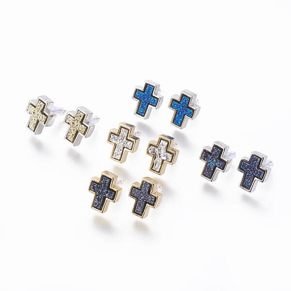 Brass Stud Earrings