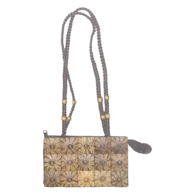 Wood Womens Shoulder Bag Brown