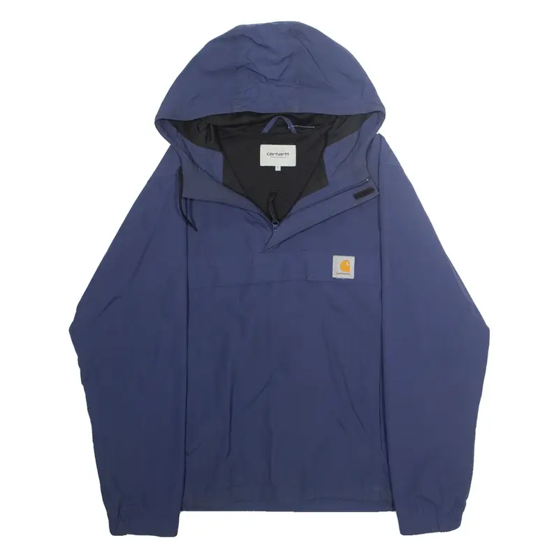 CARHARTT Mens Pullover Jacket Blue Hooded L