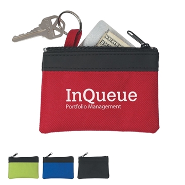 250 Custom Zippered Coin Pouch - PVC & Polyester